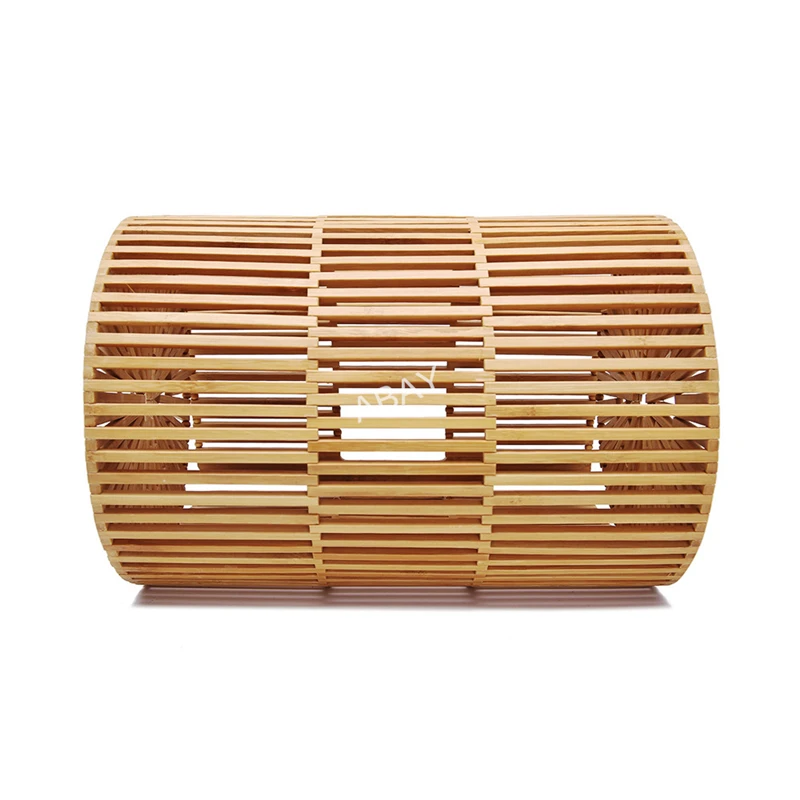 Новинка 2021 плетеная Сумка из бамбука ins Женская эллиптическая сумка уличная