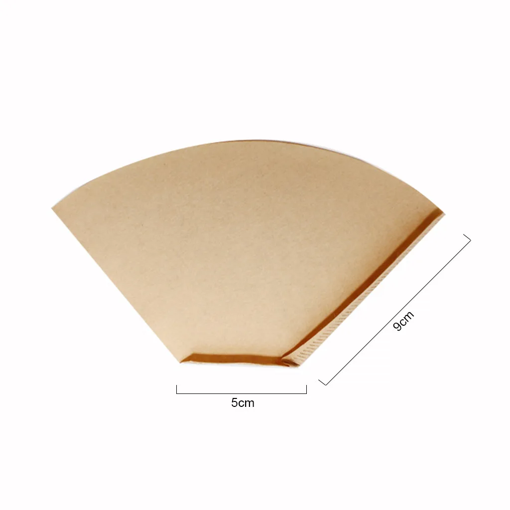 

100pcs Coffee Filter Hand Drip Paper Wooden Filter Hand Drip Filter Cafe Paper Kitchen Garden Home Tool Coffee Paper New