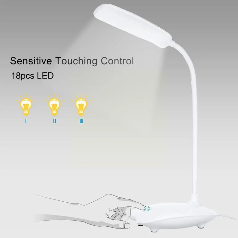 

Светодиодная маленькая Настольная лампа с Usb, яркая настольная лампа, гибкая декоративная настольная лампа для чтения для кабинета, ночник, ...