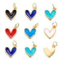 pandahall 10pcs sweet heart pendant enamel star moon charms for diy jewelry making necklaces bracelets earrings mixed color
