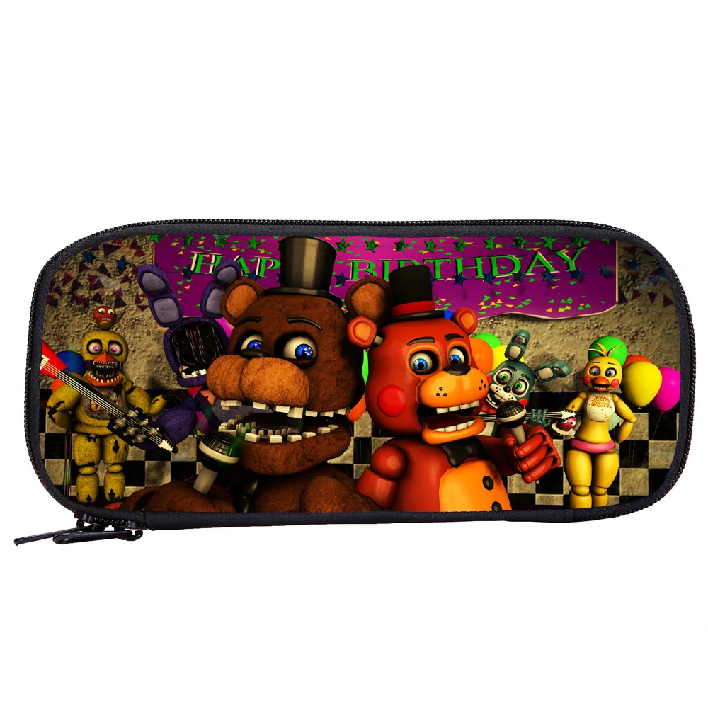 Игра Five Nights At Freddy's FNAF Сумочка для ручек и карандашей чехол для детской школы Канцтовары многофункциональные Фигурки игрушки подарок ребенку на Рождество