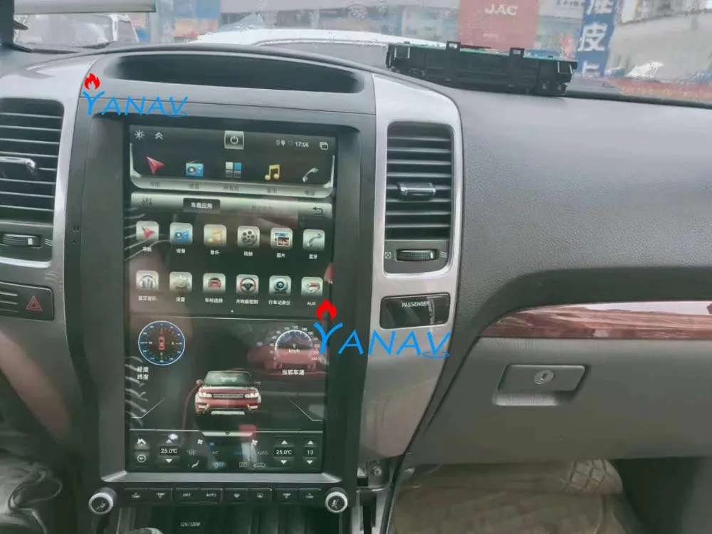 

Автомобильный мультимедийный DVD-плеер на Android, стерео, Tesla, Авторадио, GPS-навигация для-Toyota Land Cruiser Prado GX470 2002-2010, автомобильное радио