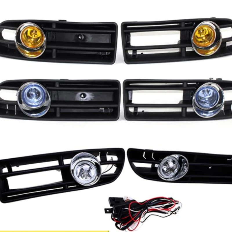 

Yellow Front Fog Light Lamp Lower Grille For Golf MK4 TDI 1998-2004