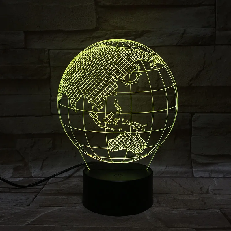 3D лампа Tellurion The Earth Australia Потрясающий подарок для детей 7 цветов с пультом