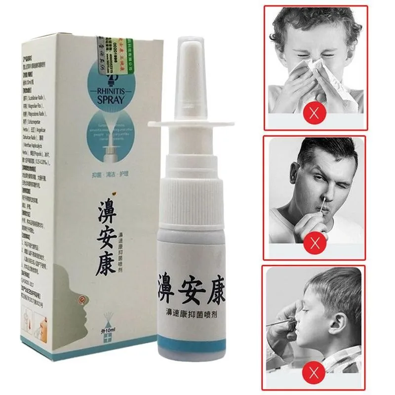 

1pcs Natural Herbal Medicine Rhinitis Nose Spray Chinese Medicine Chronic Sinusitis Herbal Nasal Drops For Nose Health Care 10ml