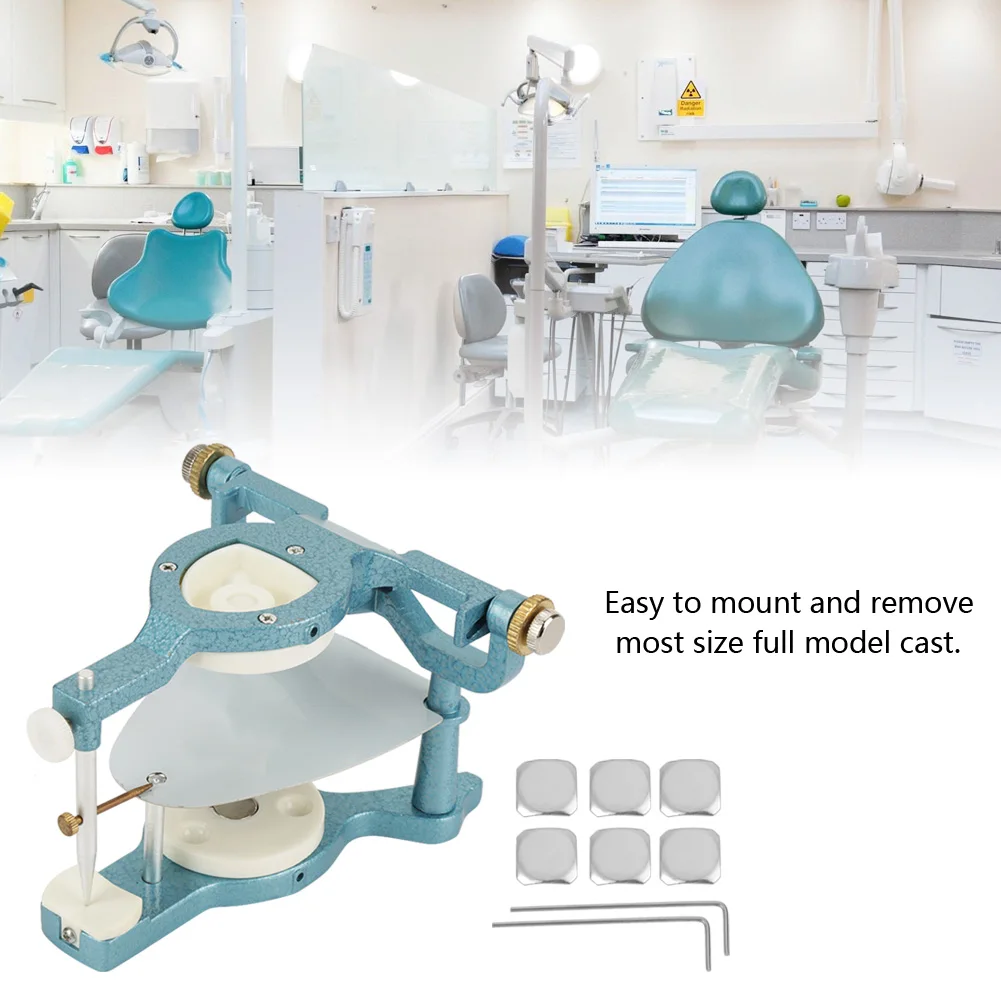 

9 In 1 Dental Lab Large Size Full Mouth Adjustable Magnetic Articulator Equipment Easy To Mount Remove Most Size Full Model Cast