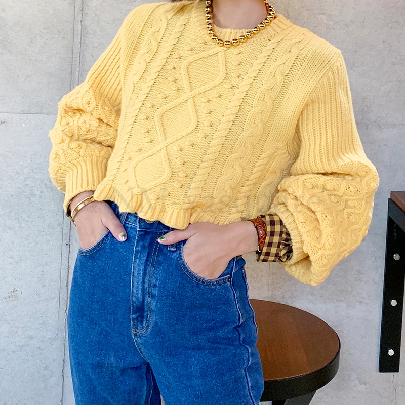 Женский трикотажный пуловер HAMALIEL яркий небесно-голубого цвета с