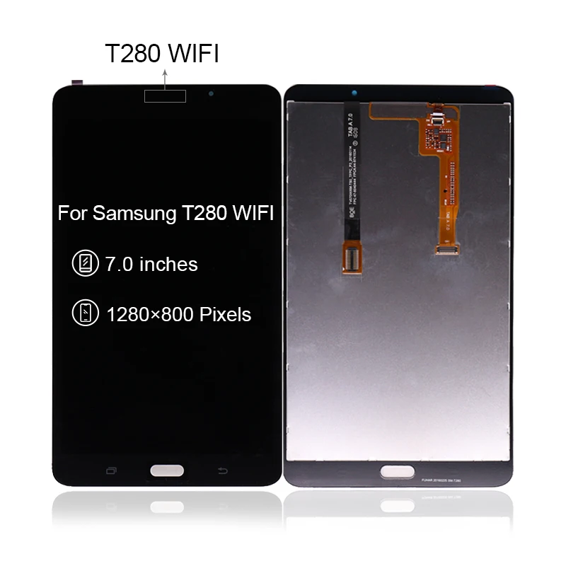 10pcs for Samsung Galaxy Tab A 7.0 LCD Display Touch Screen Digitizer WIFI T280 / 4G T285 Assembly Free Shipping DHL EMS | Мобильные