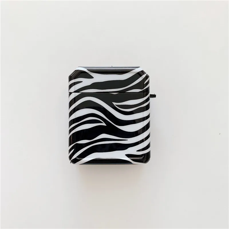 

Zebra Pattern Cow Print Earphone Case for Airpods 1 2 Wireless Bluetooth Earphone Cover for Airpods Pro Protection Soft TPU Capa