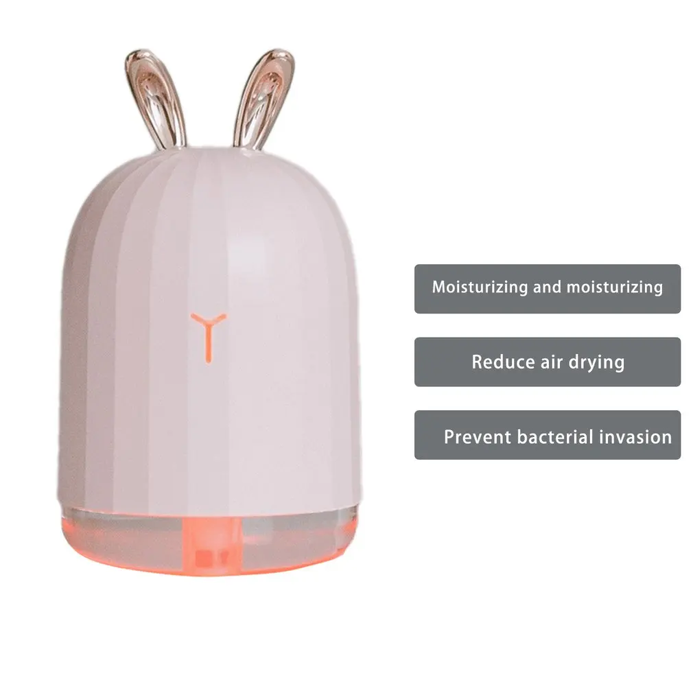 Ультразвуковой увлажнитель воздуха 220 мл аромараспылитель USB со светодиодной