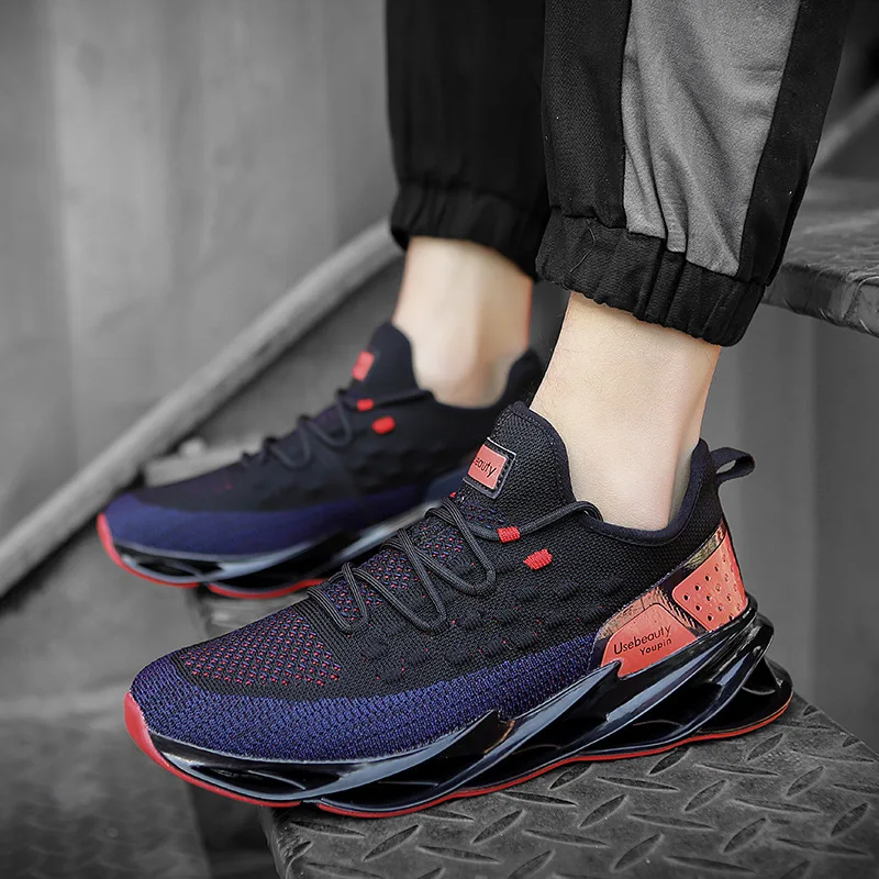 Трендовая обувь Blade спортивная Fly-kit сетчатые кроссовки новые для бега с подошвой