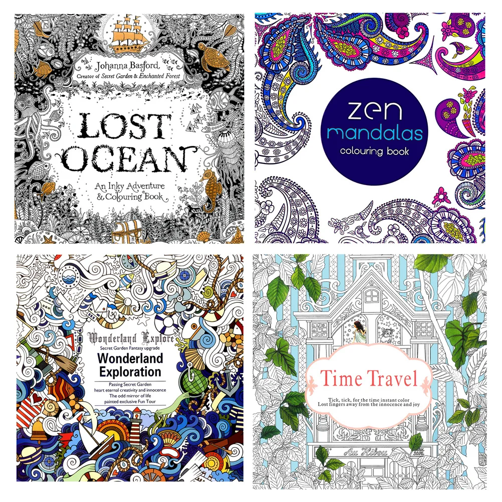 Новый Английский для взрослых граффити подарки книги Wonderland Exploration книжка