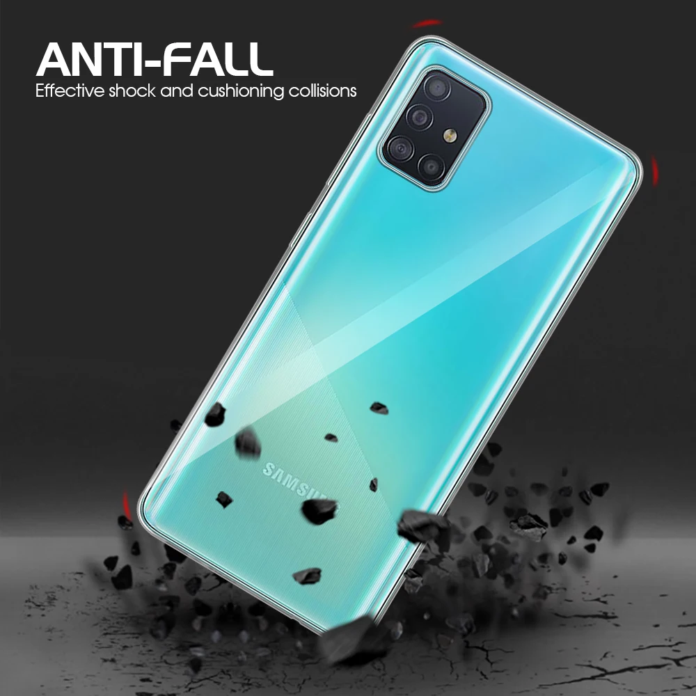 Прозрачный силиконовый чехол из ТПУ для Samsung Galaxy A50 A70 A30 A20 A10 A51 A71 A40 A60 A80 A90 A50S A40S A30S