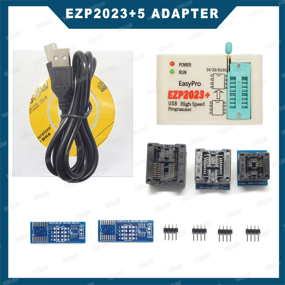 Заводская цена! EZP2023 высокоскоростной USB SPI программатор + 5 адаптеров поддержка WIN