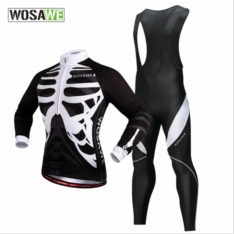 WOSAWE горный велосипед Велоспорт Джерси теплый флисовый велосипедный Топ для езды