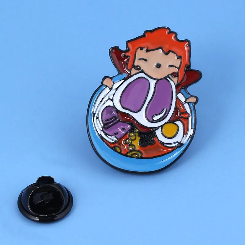 Броши с рисунком аниме Унесенные призраками Тоторо броши эмалью без лица мужской