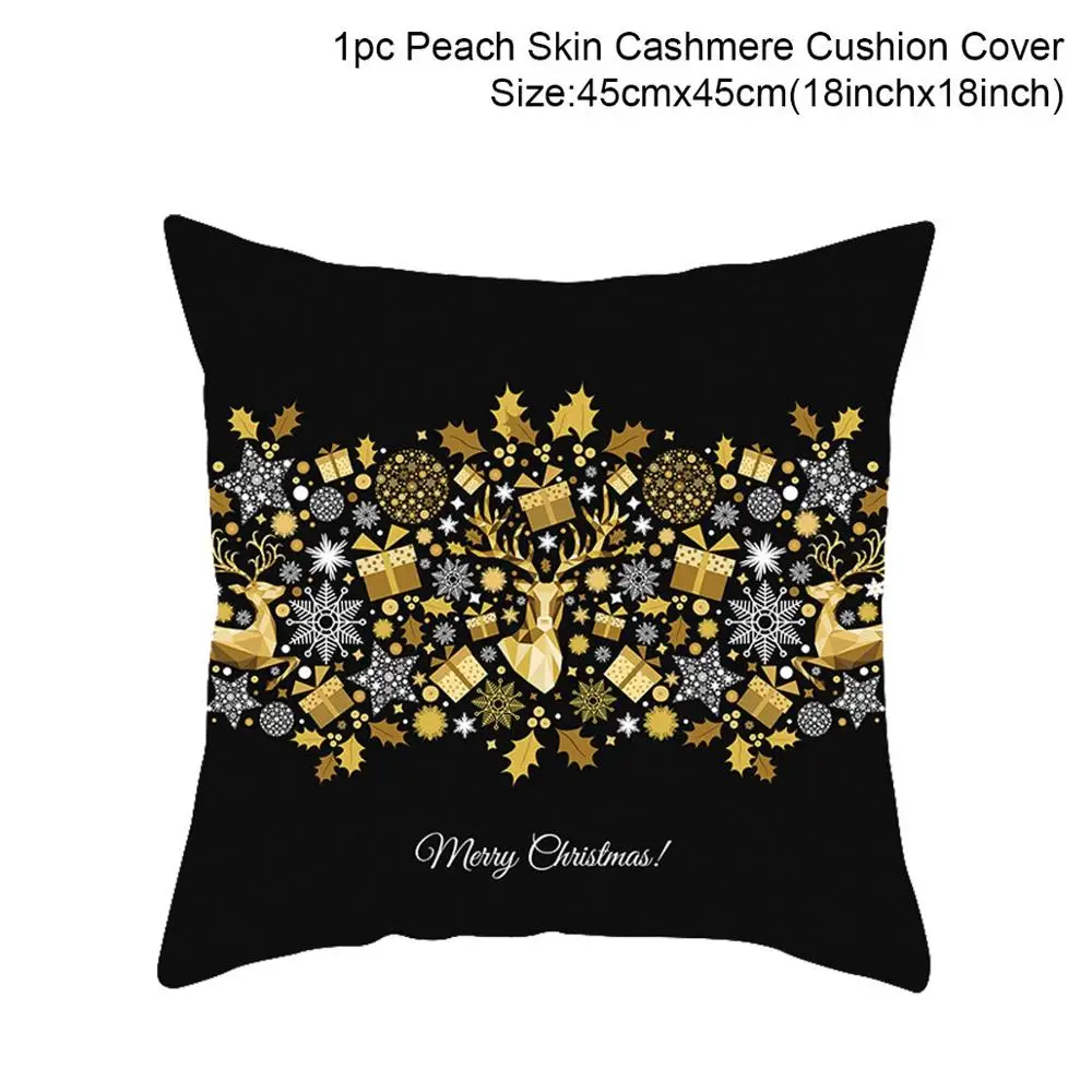 Xmas Pillowcase 8 Рождественская наволочка с орнаментом, Рождественское украшение для дома, Рождественская декорация, Noel Navidad,, новогодний подарок,, Рождественский натальный - Цвет: Xmas Pillowcase 8