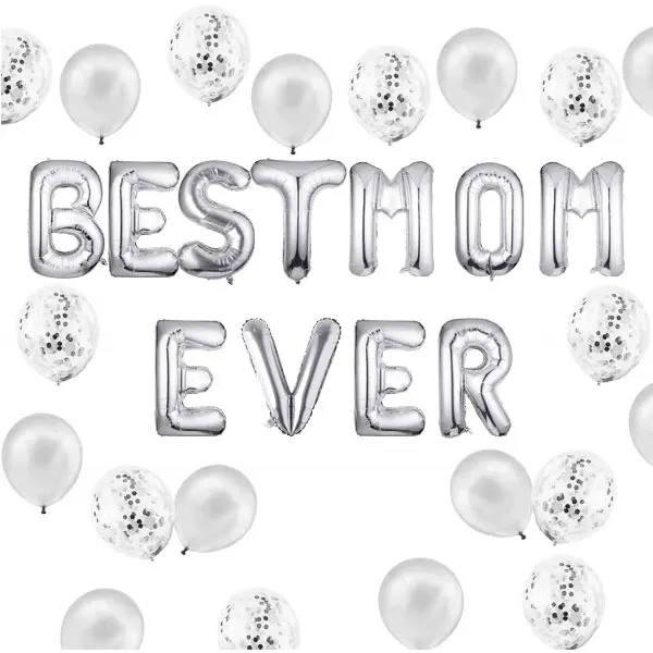 Globos para el d&iacute;a de la madre, pancarta de 16 pulgadas, globos para el d&iacute;a de la madre, cumplea&ntilde;os, fiesta del D&iacute;a de la madre, eventos-2