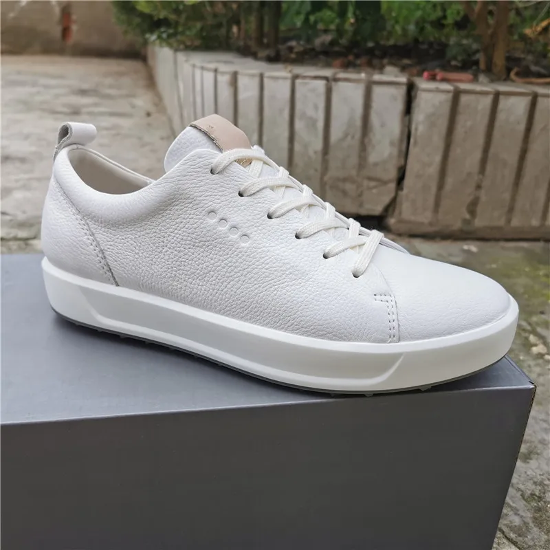 New Professional Golf Shoes Men Genuine Leather Spikless Golf Footwears Outdoor Comfortable Walking Sneakers