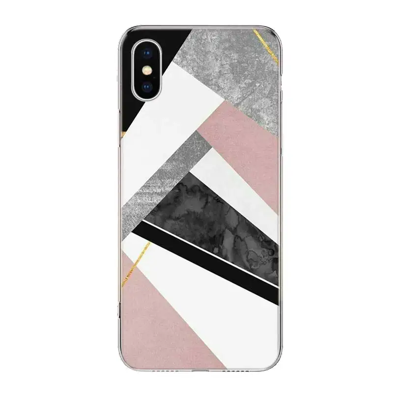 Чехол для телефона с геометрическим рисунком чехол iPhone 11 12 Mini Pro 7 6 X 8 6S Plus XS MAX + XR 5S