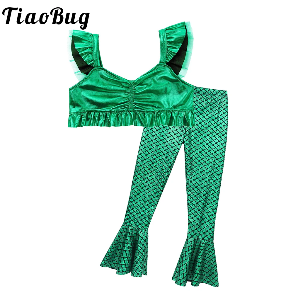 Детский костюм для косплея на Хэллоуин девочек рождественские наряды кроп топ с