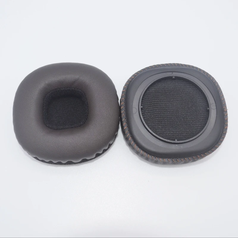 1Pair Earphone Ear Pads For Marshall MID ANC Bluetooth Headphones Replacement Earpads Cushion Soft Leather Sponge Foam Earmuffs - купить по