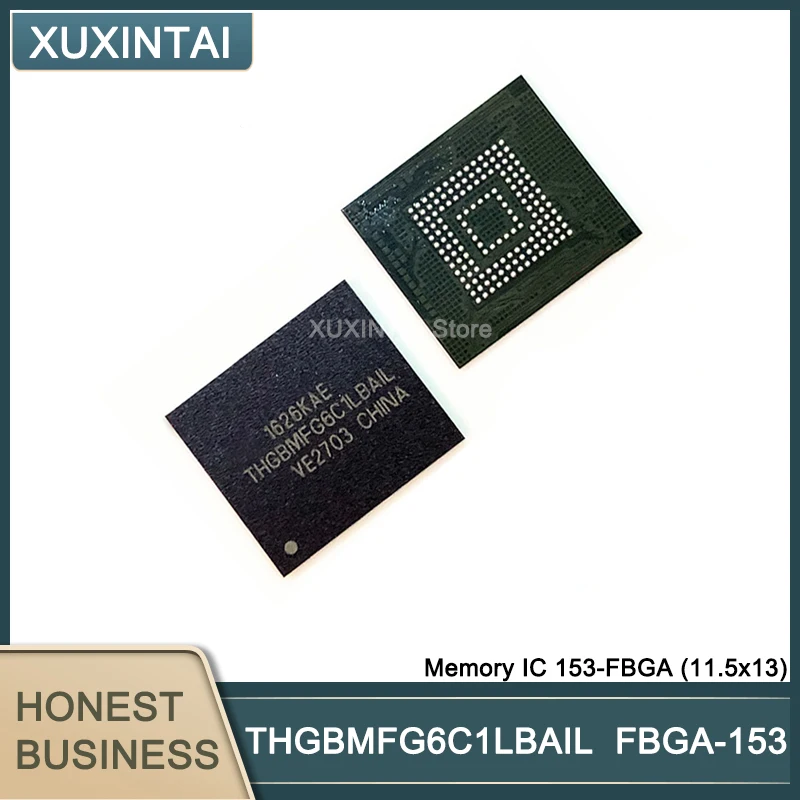 

20Pcs/Lot THGBMFG6C1LBAIL THGBMF IC FLASH 64G EMMC 153-FBGAMemory IC 153-FBGA (11.5x13)