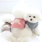 Женская вязаная одежда для собак, свитер для домашних животных, одежда для кошек, Тедди, осень и зима, пуловер Бишон, мягкая одежда для щенков
