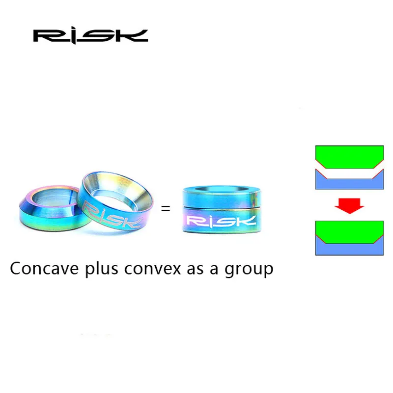 RISK 2 комплекта M6x5.2mm титановый сплав тормозное уплотнительное кольцо суппорта
