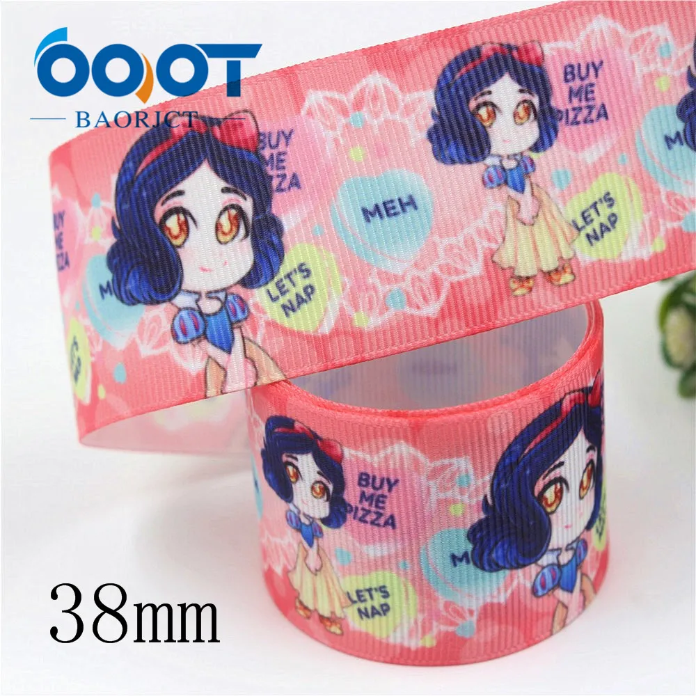 OOOT BAORJCT I-19906-2085 38 мм 10 ярдов мультфильм тепловой передачи печатных корсажные ленты