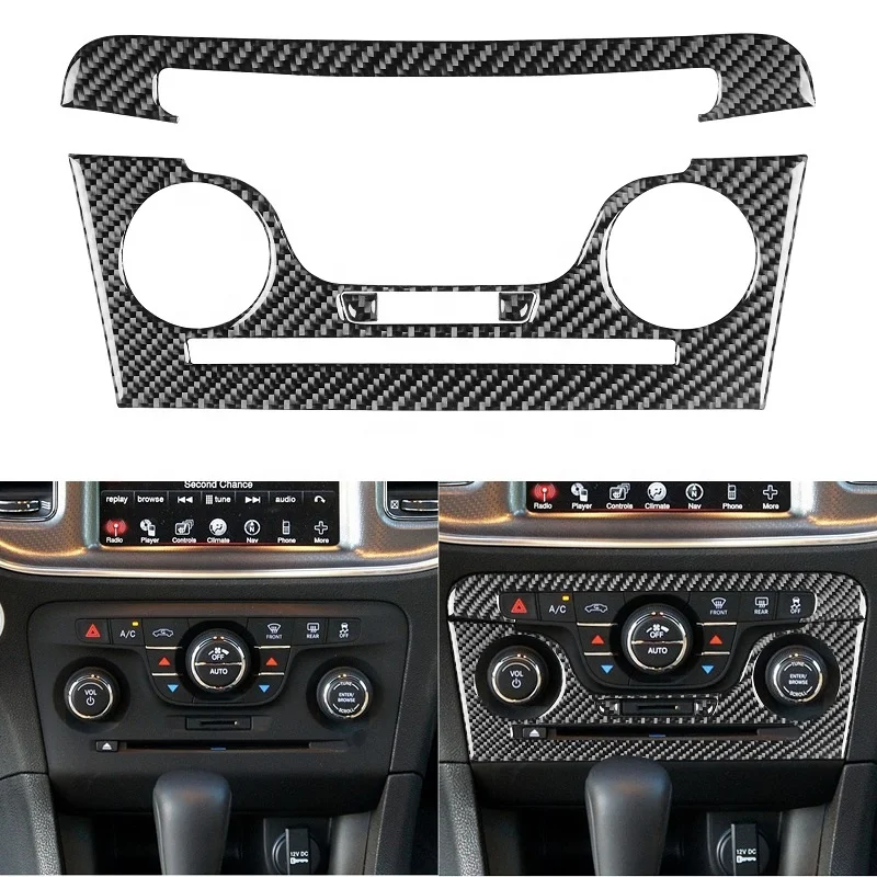 

Наклейка для панели управления салона автомобиля Dodge из углеродного волокна