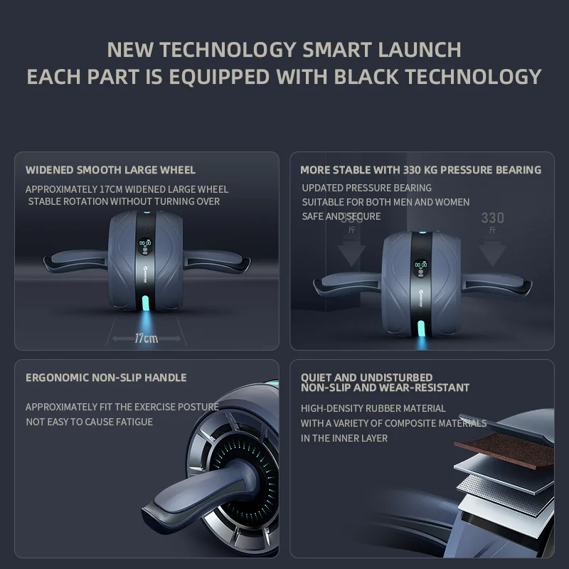 Абдоминальное колесо Главная Тренажерный зал ролик AB Ролик Гимнастическое
