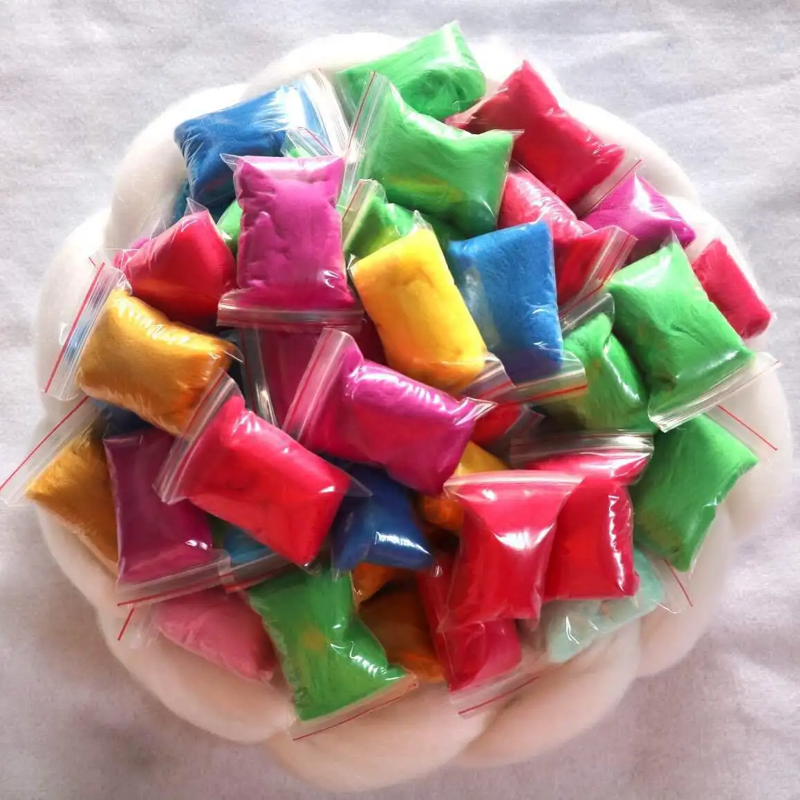 108 г Микс 36 цветов мериносовая шерсть для валяния топы мягкие ровные волокна