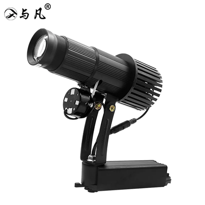 Yufan 35w Manual Focus Zoom Gobo Projection Lamp Black Color Track Style Logo Projector
