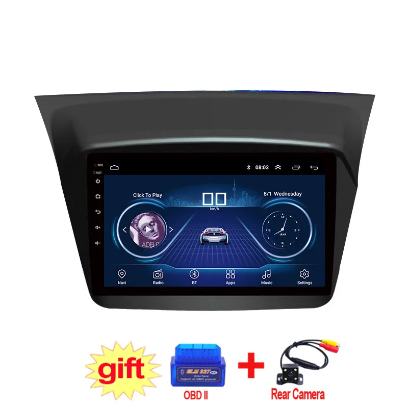 Автомагнитола Mitsubishi Pajero Sport 2013 2018 9 дюймов IPS сенсорный экран 2.5D Android 8 1 DVD GPS