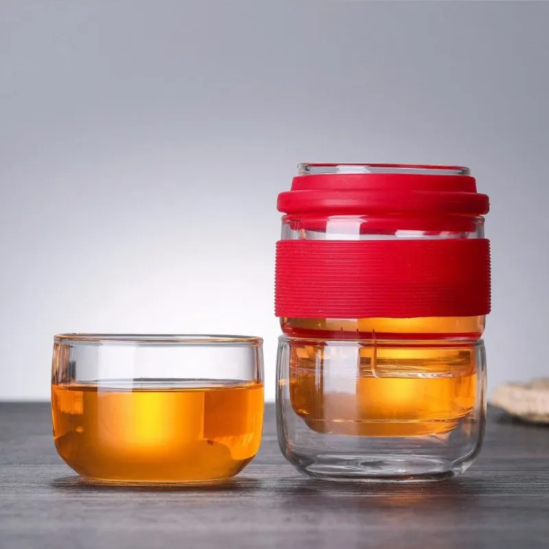 Портативная бутылка с сеточкой для заваривания чая 420 мл воды китайские ситечки