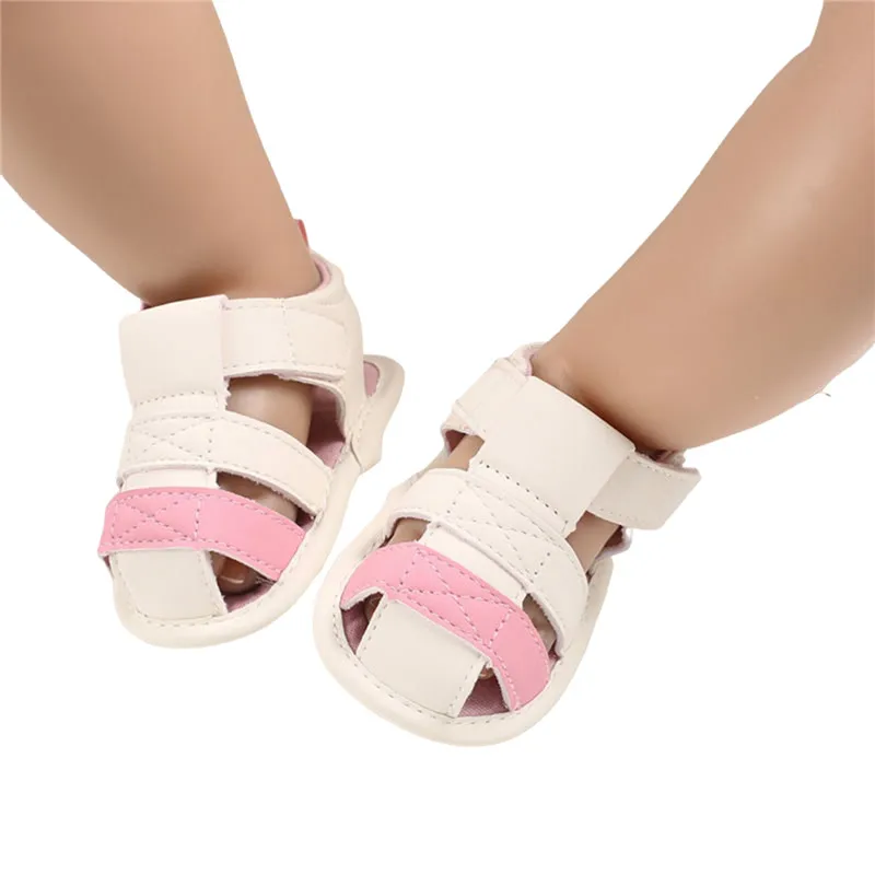 

Summer Baby Boy Sandals Infant Newborn Baby Kids Anti-slip Sole Crib Shoes Soft Breathable Beach Sneakers 0-18M