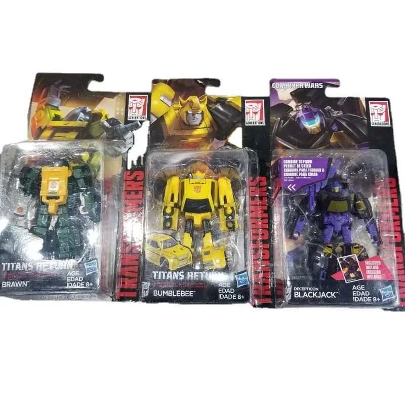 

Hasbro Anime Model Neca Transformers Handmade Toy Plastic Commander Class Bumbleb Big Han Black Jack Childrens Gift Godzi Figure
