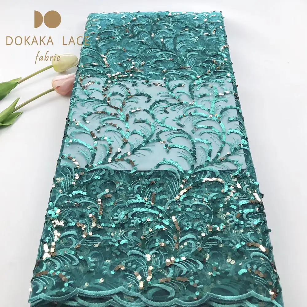 Модный стиль расшитые блестками сетчатые тюлевые кружевные ткани благородный