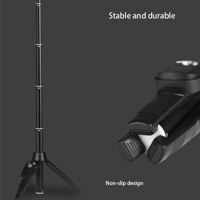 

Multifunctional Selfie Stick Tripod Portable All-In-One Expandable Phone Stand with Bluetooth Remote for Smartphone