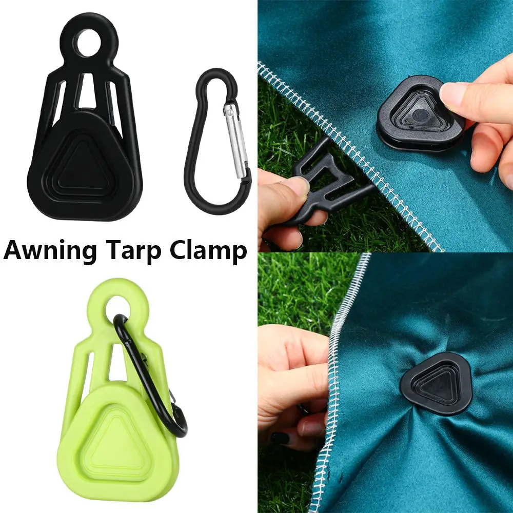 

Useful Emergency Outdoor Wind Rope Fitting Awning Tarp Clamp Survival Grommet Buckle Fixed Canopy Tent Clip