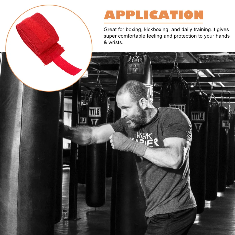 

2 Pairs of Hand Guard Strap Breathable Boxing Hand Bandage Fitness Supplies