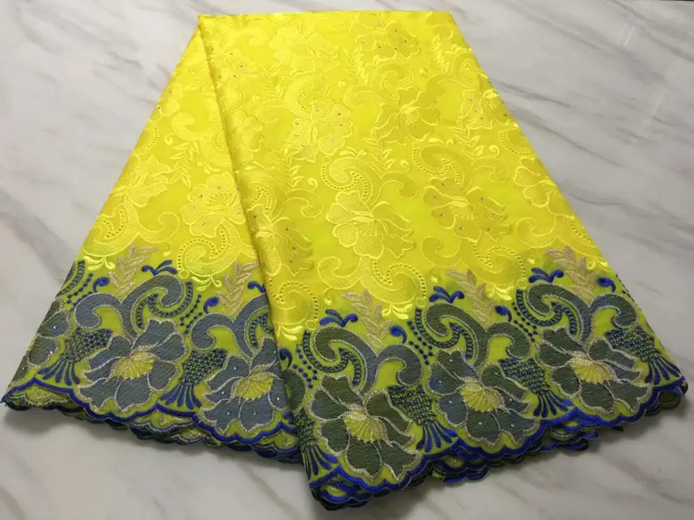 Специальное предложение темно-синий 2019 африканская швейцарская вуаль кружевная