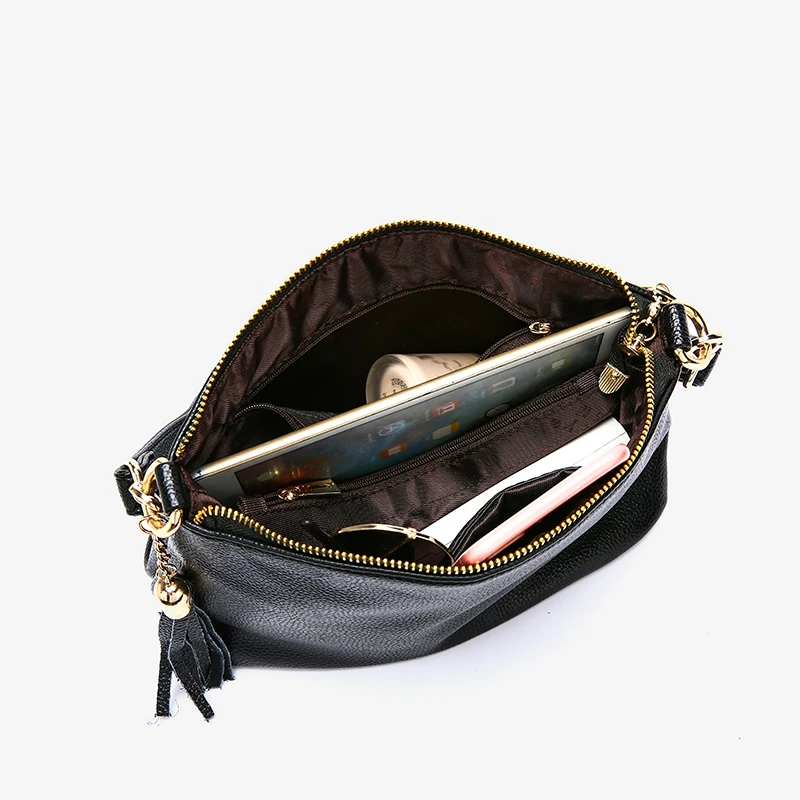 Кожаные роскошные сумки сумочки с кисточкой Sac женские дизайнерские через плечо