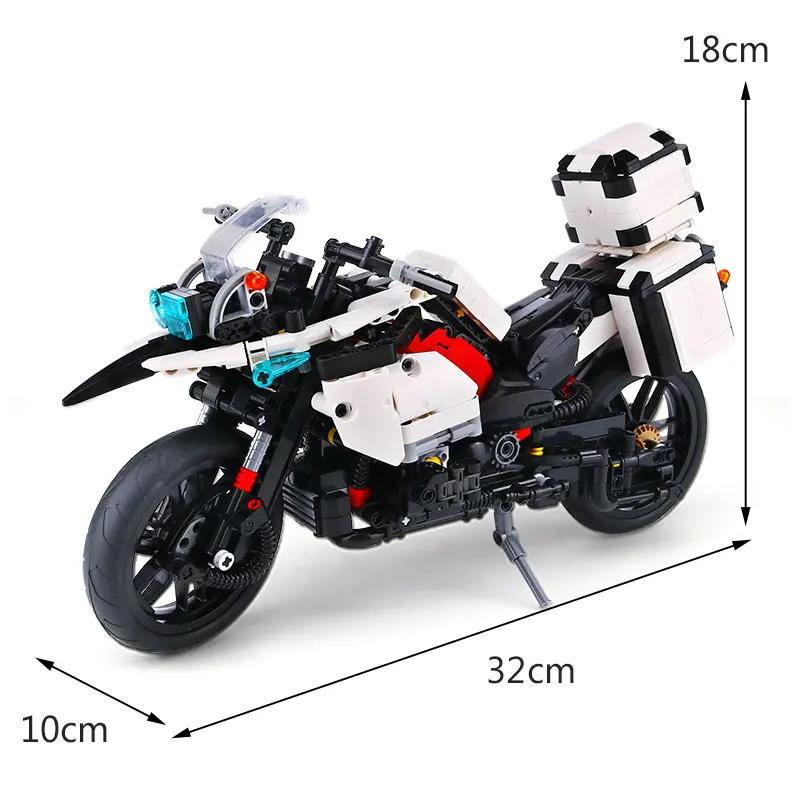 Technic MOC R 1200 GS Patrol мотоцикл строительные блоки наборы кирпичи классическая модель