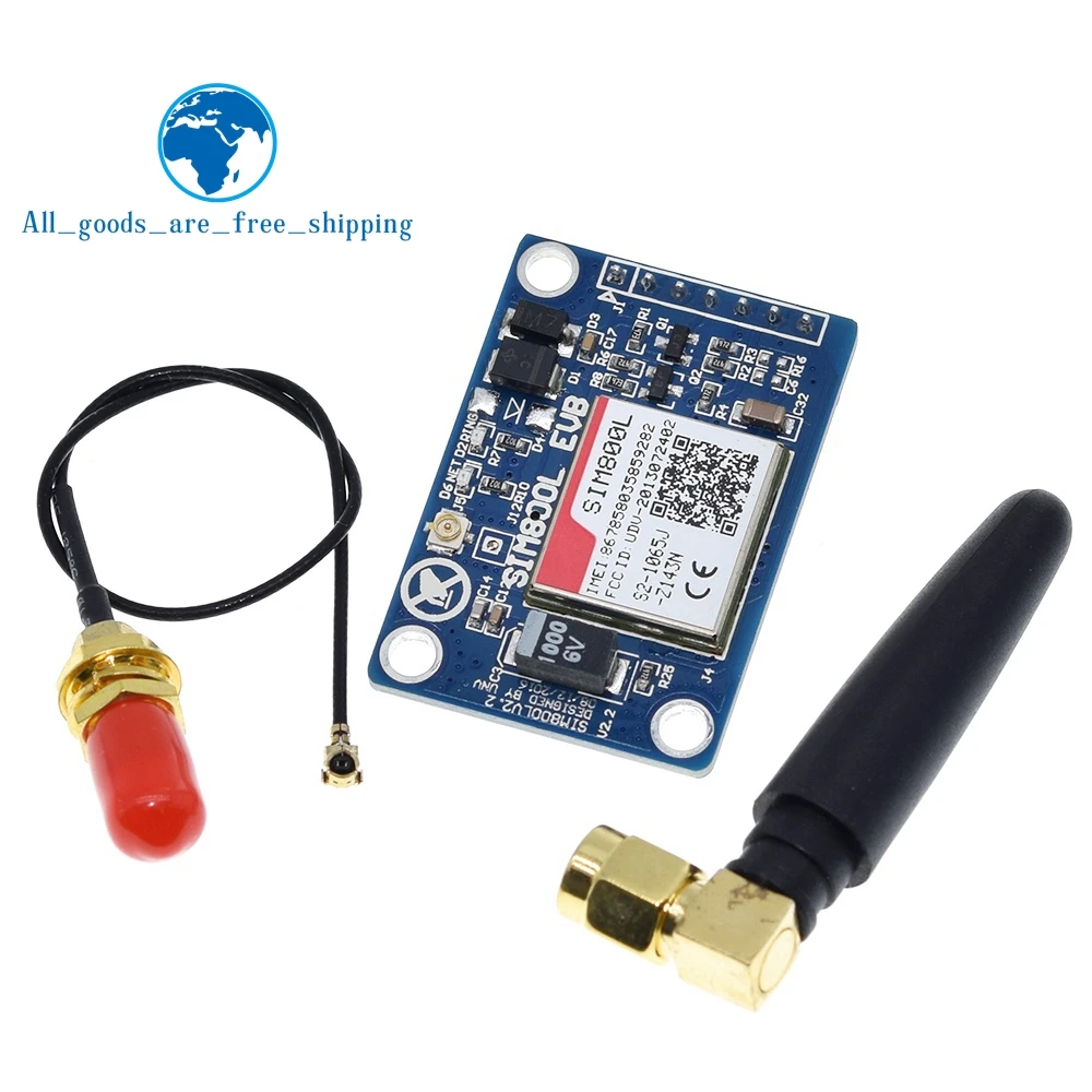 1 компл. SIM800L V2.0 5V беспроводной GSM GPRS модуль Quad-Band W/антенна кабельный колпачок |
