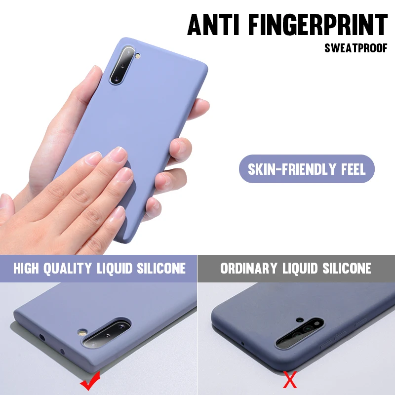 Ультра-тонкий жидкий силиконовый чехол для samsung galaxy S10e A50 A70 A80 A90 S10 S9 10 Plus Note 8 9 A10 A20