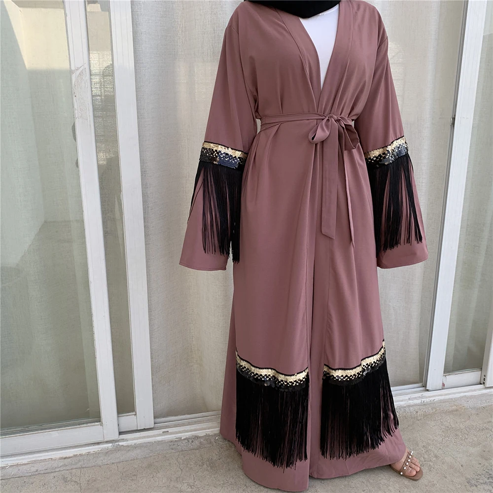 

Abaya Kimono Hijab Muslim Dress Women Kaftan Caftan Marocain Turkish Islamic Clothing Dubai Ramadan Dresses Islam Robe Musulman