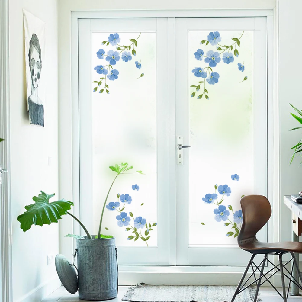 Наклейки на окна тактическая липкая матовая стеклянная пленка витражная стекло