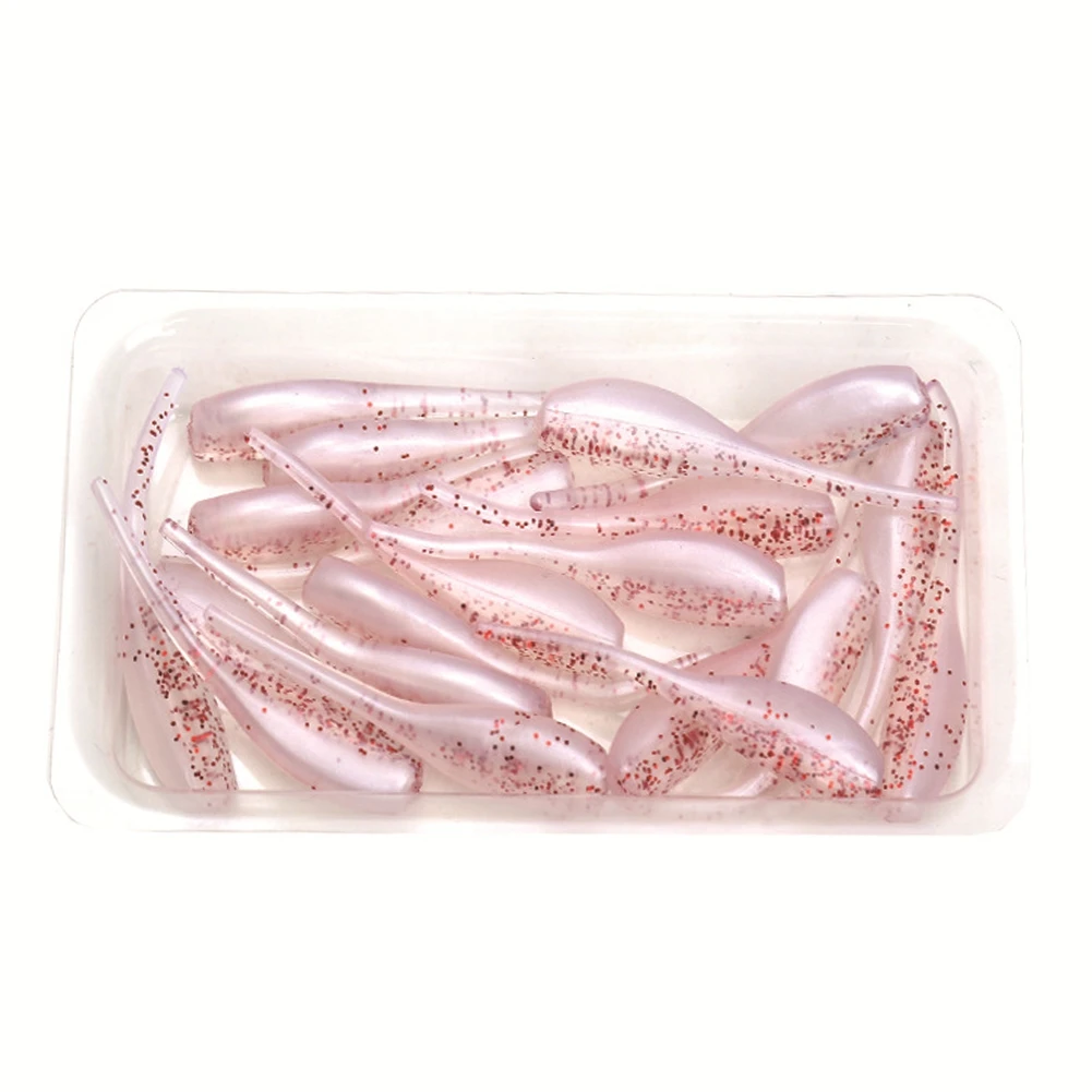 

20pcs Artificial Soft Bait 5cm Fishing Worm PVC Soft Lure Carp Fishing Bait Fishing Lure